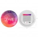 Talerzyki papierowe różowo-fioletowe Love 6szt - 4