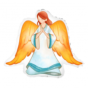 Balon foliowy Anioł aniołek dziewczynka 70cm - 1
