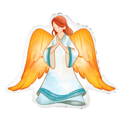 Balon foliowy Anioł aniołek dziewczynka 70cm