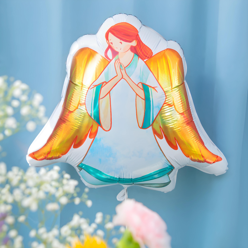 Balon foliowy Anioł aniołek dziewczynka 70cm - 4
