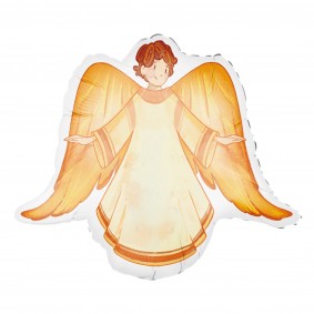 Balon foliowy Anioł aniołek chłopiec złoty 70cm - 1