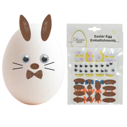 Naklejki na Wielkanoc DIY ozdoby oczka uszy na Jajka Pisanki Wielkanocne