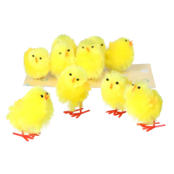 KURCZAKI Kurczaczki wielkanocne ozdobne klasyczne żółte na WIELKANOC 10szt