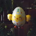 Balon foliowy żółty kurczak pisklę w skorupce 79cm - 3