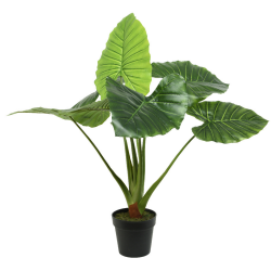 Sztuczna roślina liściasta Taro w doniczce 90cm