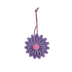 Zawieszka wiosenna kwiatek z filcu pastelowy 9cm - 2