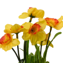 Sztuczna roślina wiosenna żonkil w doniczce 18cm - 3