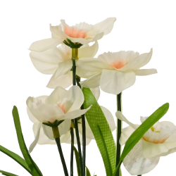Sztuczna roślina wiosenna żonkil w doniczce 18cm - 5