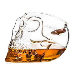 Szklanka do Whisky drinków Czaszka z nabojem 340ml - 4