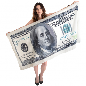 Ręcznik kąpielowy Banknot Amerykański Dolar 100USD - 1
