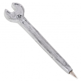Długopis Płaski Klucz niebieski wkład dla Majsterkowicza 16cm - 1
