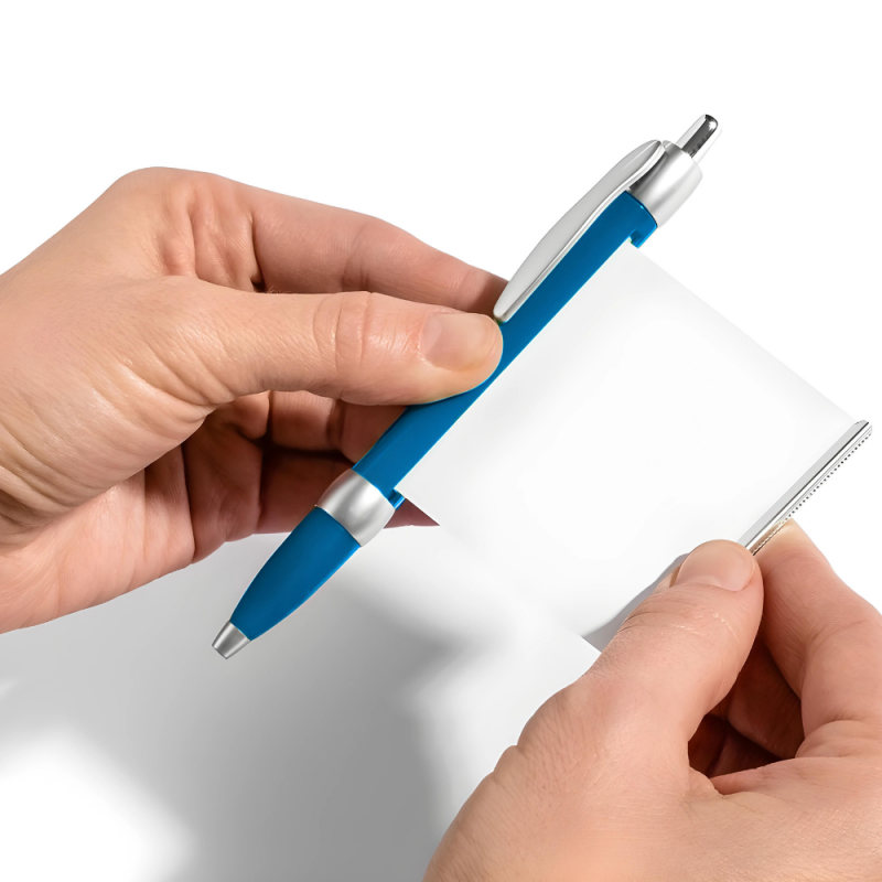 Długopis Zakazany Automatyczny z wysuwaną ściągą niebieski - 3