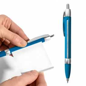Długopis Zakazany Automatyczny z wysuwaną ściągą niebieski - 1