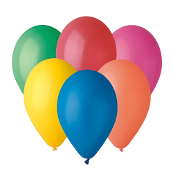 Balony lateksowe pastelowe kolorowe gładkie 100szt - 1