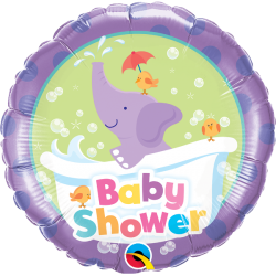 Balon foliowy baby shower gender reveal fioletowy