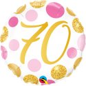 Balon foliowy dekoracja pastelowy 70 urodzinowy - 1