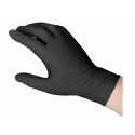 Rękawice Rękawiczki CZARNE nitrylowe M mocne x100 - 5