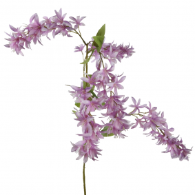 Wisteria glicynia sztuczny kwiat liliowa gałązka dekoracyjna 110cm - 1