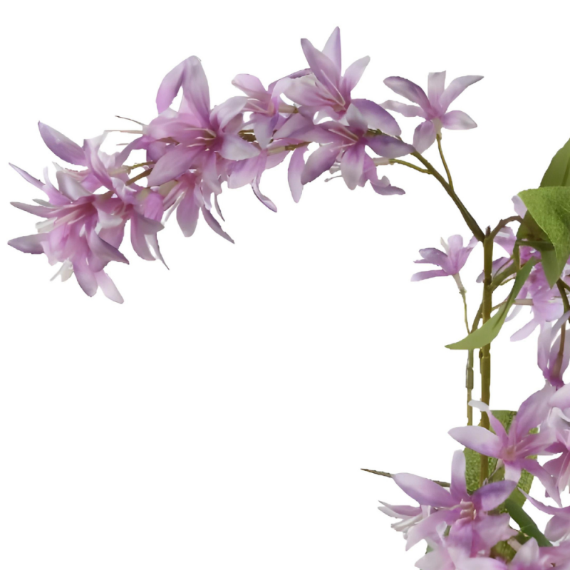 Wisteria glicynia sztuczny kwiat liliowa gałązka dekoracyjna 110cm - 2