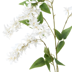 Wisteria glicynia sztuczny kwiat biała gałązka dekoracyjna 110cm - 2