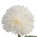 Chryzantema biała sztuczny kwiat gałązka dekoracyjna do stroików 60cm - 2