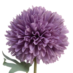 Chryzantema fioletowa sztuczny kwiat gałązka dekoracyjna do stroików 60cm - 2