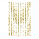 Girlanda kurtyna złota metaliczna sztuczne kwiaty foliowa 210cm - 1