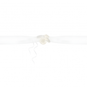 Girlanda ozdobna z organzy biała kremowa róże wesele ślub 180cm - 1