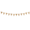 Girlanda baner chorągiewki flagi brązowe biały ornament na Ślub Wesel 210cm - 1