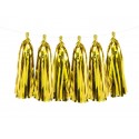 Girlanda dekoracyjna frędzle złote metalizowane 2m - 1