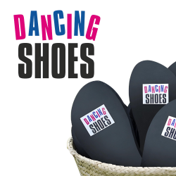 Naklejki na buty Dancing Shoes Tańczące Buty na imprezę wesele 2szt - 1