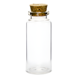 Mini buteleczki butelki słoiczki szklane z korkiem ozdobne 8cm 12szt - 2