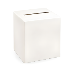 Pudełko pudełeczko na koperty beżowe kremowe na Ślub Wesele 24cm - 2