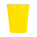 Kubki Kubeczki papierowe jednorazowe żółte 270ml 8szt - 2