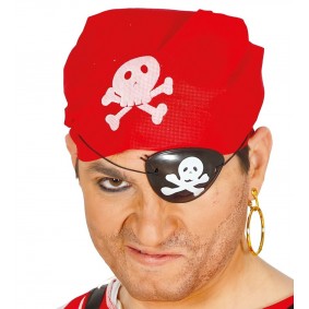 Zestaw pirata dodatki (bandana, opaska, kolczyk) - 1