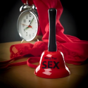 Dzwonek Dzwoneczek na sex na Wieczór Panieński metalowy czerwony 12cm - 4