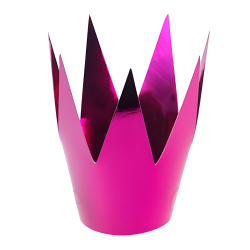 Korona Królowej Księżniczki różowa metaliczna na Wieczór Panieński 3szt