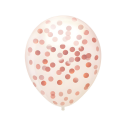 Balony lateksowe Bride to Be na Wieczór Panieński różowe z konfetti 10szt - 5