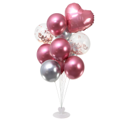 Stojak Stelaż na balony do girland ozdób biały wysoki plastikowy 100cm - 3