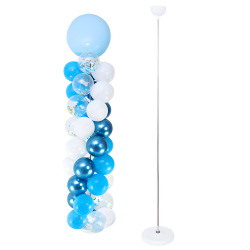 Stojak Stelaż na balony do girland ozdób biały wysoki plastikowy 200cm