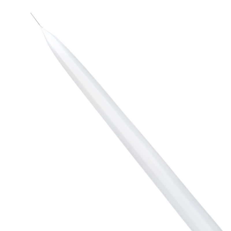 Świeczki Świece Stożkowe matowe białe czyste proste długie 24cm 10szt - 3