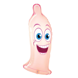 Balon foliowy Prezerwatywa w kształcie Prezerwatywy 98cm Wieczór Panieński