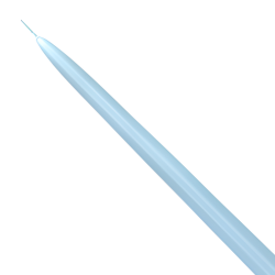 Świeczki Świece Stożkowe matowe jasne niebieskie proste długie 24cm 10szt - 3