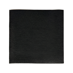 Serwetki papierowe czarne koktajlowe tłoczone 20cm 125szt - 1
