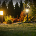 LAMPA Lampka solarna ogrodowa czarna Pochodnia efekt płomienia LEDowa - 4