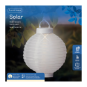 LAMPION świetlny ogrodowy solarny okrągły biały LEDowy ciepły biały 23cm - 3