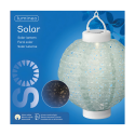 LAMPION świetlny ogrodowy solarny okrągły kolor LEDowy ciepły biały 23cm - 7