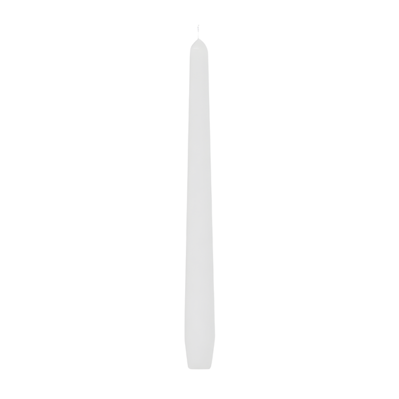 Świeczki Świece Stożkowe białe czyste proste długie stołowe 25cm 10szt - 2
