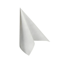 Serwetki papierowe PREMIUM ozdobne Białe 40x40cm 50szt - 2
