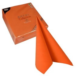 Serwetki papierowe PREMIUM ozdobne Pomarańczowe 40x40cm 50szt